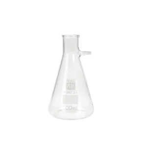 Fiole à vide, verre borosilicaté 3.3 de qualité supérieure, avec olive en verre, ISO 6556 | CrystAll