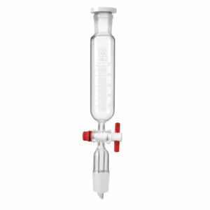 Ampoule de coulée, cylindrique, tige intérieure, rodage, clé en PTFE, verre borosilicaté 3.3 (DIN ISO 3585), conçue selon ISO 4800 | CrystAll