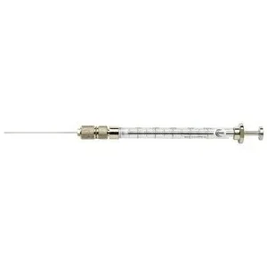 Valve-aiguille pour seringue, NV25/2,5M-5/0,63H, 25-250 µl, L : 50 mm, 23 G, dôme à orifice latéral, 1 pièce/emballage