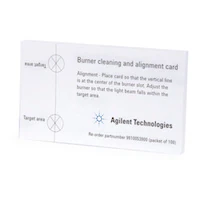 Carte de nettoyage et d'alignement du brûleur, paquet de 10