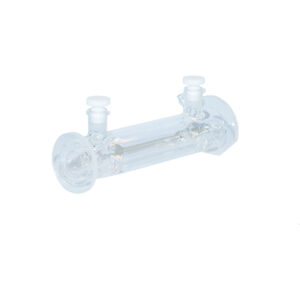 Cuve 10 cm classique thermostaté par circulation d’eau pour polarimètre – Trajet optique 10mm x 100mm