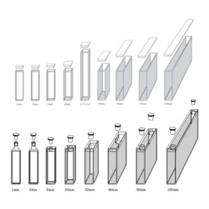 Cuves rectangulaires macro/standard (0,4 à 35mL) pour spectrophotomètre UV-Vis/NIR et CD