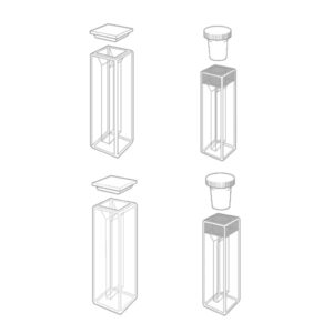 Cuves rectangulaires semi-micro (0,7 à 1,4mL) pour fluorimètre