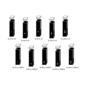 Cuves rectangulaires ultra-micro (10 à 160µL) pour spectrophotomètre UV-Vis/NIR